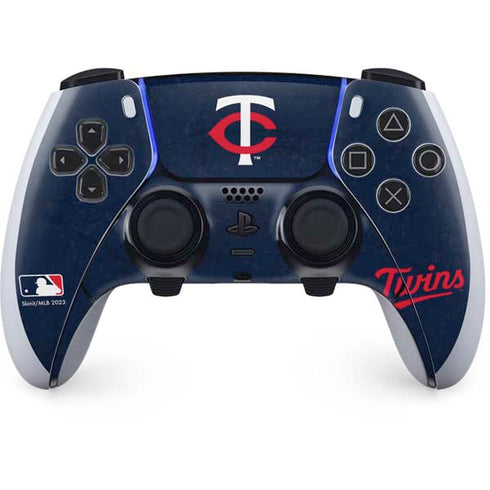 MLB Minnesota Twins - Solid Distressed PlayStation PS5 Skins