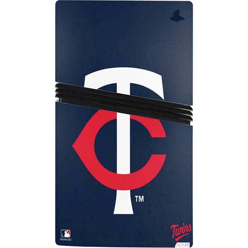 MLB Minnesota Twins - Solid Distressed PS5 Pro Bundle Skin