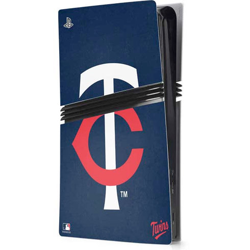 MLB Minnesota Twins - Solid Distressed PS5 Pro Console Skin