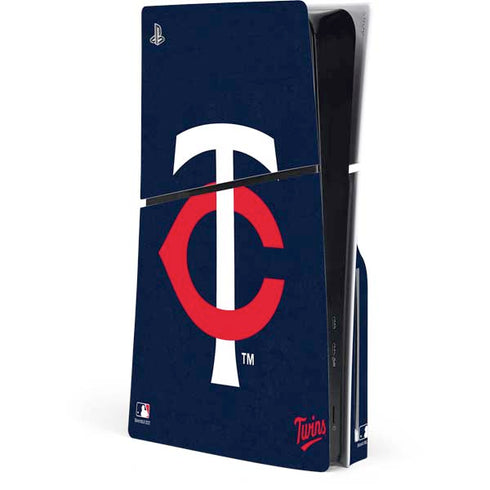 MLB Minnesota Twins - Solid Distressed PlayStation PS5 Skins
