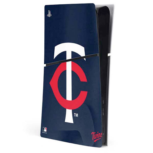 MLB Minnesota Twins - Solid Distressed PlayStation PS5 Skins