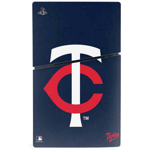 MLB Minnesota Twins - Solid Distressed PS5 Slim Digital Edition Console Skin