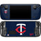 MLB Minnesota Twins - Solid Distressed Steam Deck Handheld Gaming Computer OLED Skin