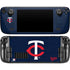 MLB Minnesota Twins - Solid Distressed Steam Deck Handheld Gaming Computer Skin