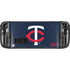 MLB Minnesota Twins - Solid Distressed Steam Deck Handheld Gaming Computer Skin