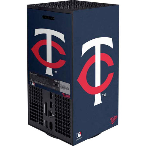 MLB Minnesota Twins - Solid Distressed Xbox Series X Bundle Skin