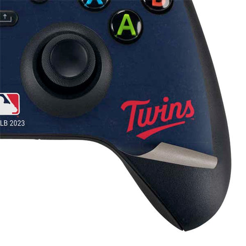 MLB Minnesota Twins - Solid Distressed Xbox Series X Bundle Skin