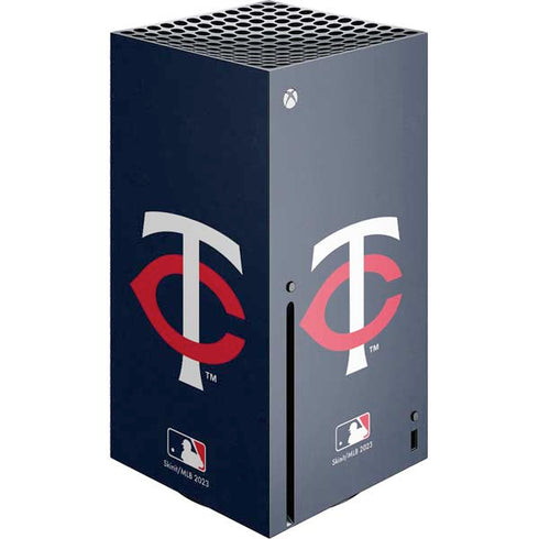 MLB Minnesota Twins - Solid Distressed Xbox Series X Skins
