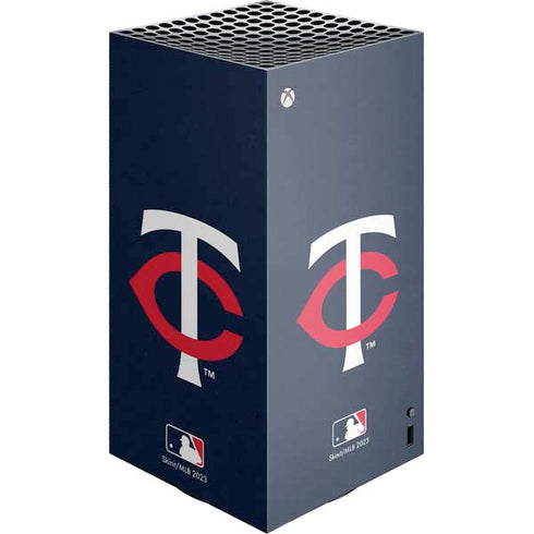 MLB Minnesota Twins - Solid Distressed XBox Series X Digital Edition Console Skin