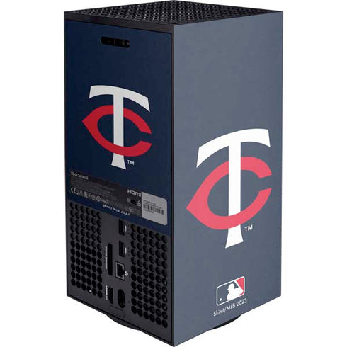 MLB Minnesota Twins - Solid Distressed XBox Series X Digital Edition Console Skin