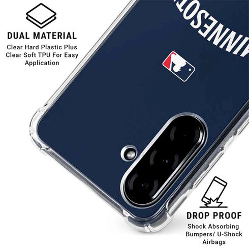 MLB Minnesota Twins Alternate/Away Jersey Galaxy A36 5G Clear Case