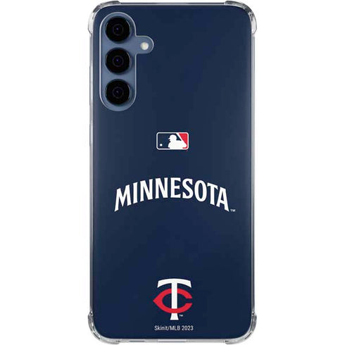 MLB Minnesota Twins Alternate/Away Jersey Galaxy A55 5G Clear Case