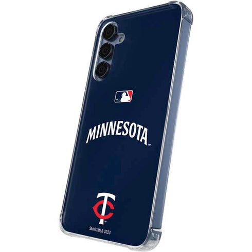 MLB Minnesota Twins Alternate/Away Jersey Galaxy A55 5G Clear Case