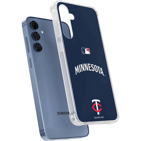 MLB Minnesota Twins Alternate/Away Jersey Galaxy A55 5G Clear Case