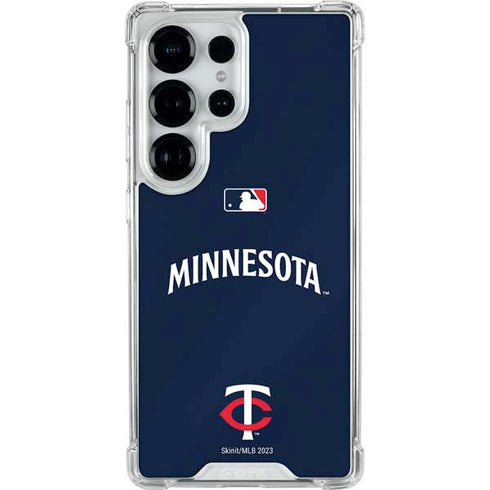 MLB Minnesota Twins Alternate/Away Jersey Galaxy S25 Ultra Clear Case