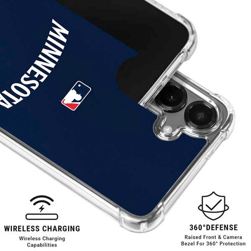 MLB Minnesota Twins Alternate/Away Jersey Galaxy S26 Clear Case