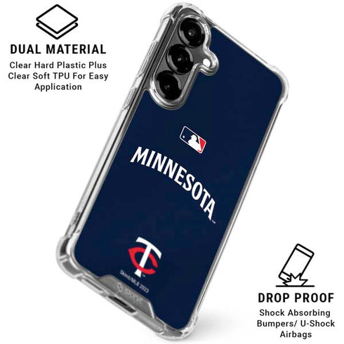 MLB Minnesota Twins Alternate/Away Jersey Galaxy S26 Clear Case