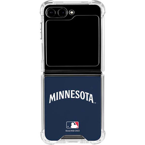 MLB Minnesota Twins Alternate/Away Jersey Galaxy Z Flip6 Clear Case