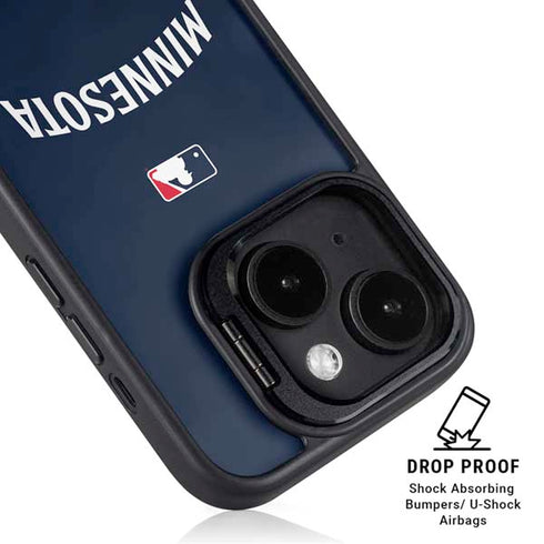 MLB Minnesota Twins Alternate/Away Jersey iPhone 15 Kickstand Case