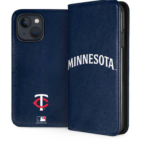 MLB Minnesota Twins Alternate/Away Jersey iPhone 15 Plus Folio Case