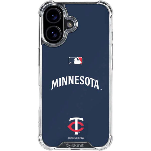 MLB Minnesota Twins Alternate/Away Jersey iPhone 16 Plus Clear Case