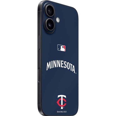 MLB Minnesota Twins Alternate/Away Jersey iPhone 16 Plus Skin