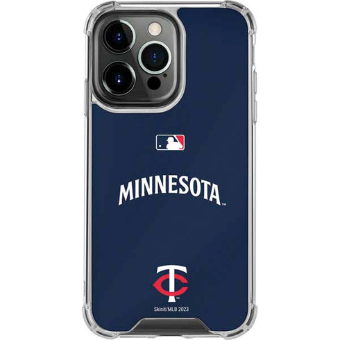 MLB Minnesota Twins Alternate/Away Jersey iPhone 16 Pro Max Clear Case