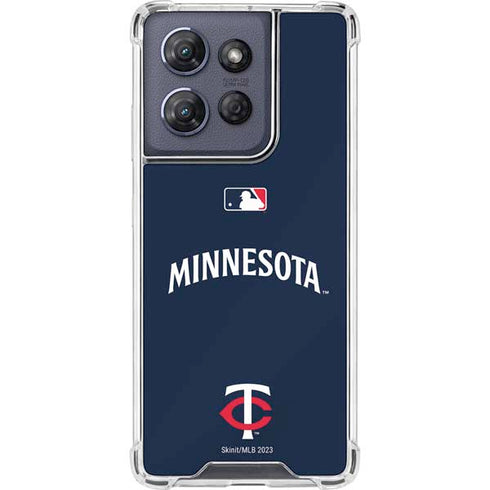 MLB Minnesota Twins Alternate/Away Jersey Moto G Play 5G (2025) Clear Case