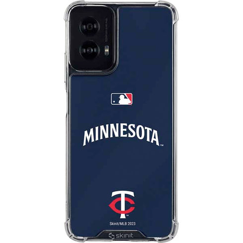 MLB Minnesota Twins Alternate/Away Jersey Moto G Power 5G (2024) Clear Case