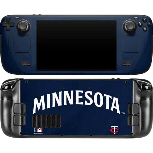 MLB Minnesota Twins Alternate/Away Jersey Steam Deck Handheld Gaming Computer OLED Skin
