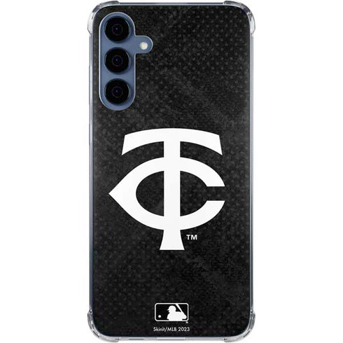 MLB Minnesota Twins Dark Wash Galaxy A35 5G Clear Case