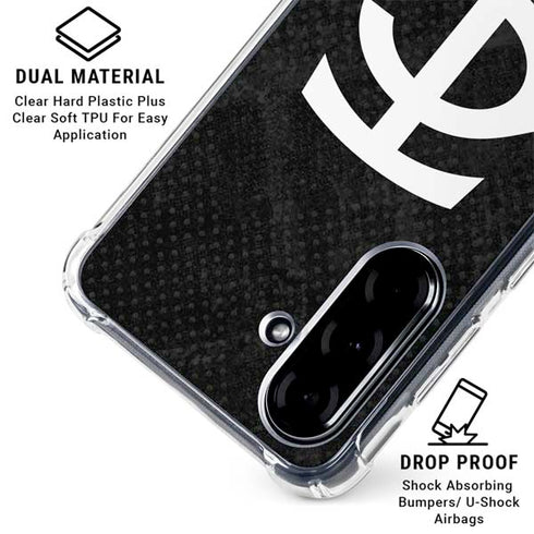 MLB Minnesota Twins Dark Wash Galaxy A36 5G Clear Case