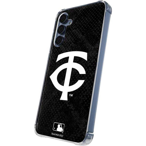 MLB Minnesota Twins Dark Wash Galaxy A55 5G Clear Case