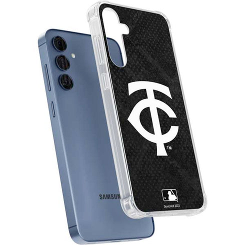 MLB Minnesota Twins Dark Wash Galaxy A55 5G Clear Case