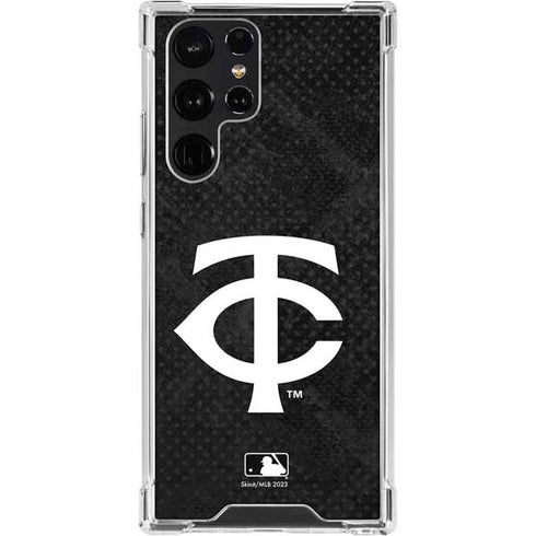 MLB Minnesota Twins Dark Wash Galaxy S23 Ultra Clear Case