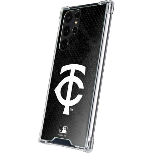 MLB Minnesota Twins Dark Wash Galaxy S23 Ultra Clear Case