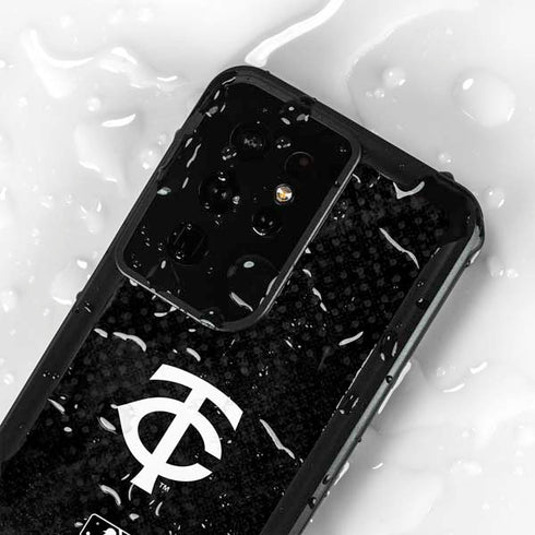 MLB Minnesota Twins Dark Wash Galaxy S24 Ultra Waterproof Case