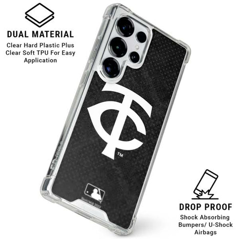 MLB Minnesota Twins Dark Wash Galaxy S26 Ultra Clear Case