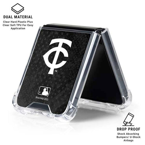 MLB Minnesota Twins Dark Wash Galaxy Z Flip6 Clear Case