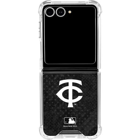 MLB Minnesota Twins Dark Wash Galaxy Z Flip7 Clear Case