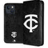 MLB Minnesota Twins Dark Wash iPhone 15 Plus Folio Case