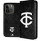 MLB Minnesota Twins Dark Wash iPhone 15 Pro Folio Case