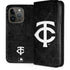 MLB Minnesota Twins Dark Wash iPhone 15 Pro Folio Case