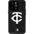 MLB Minnesota Twins Dark Wash iPhone 15 Pro Waterproof Case