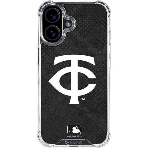 MLB Minnesota Twins Dark Wash iPhone 16 Plus Clear Case