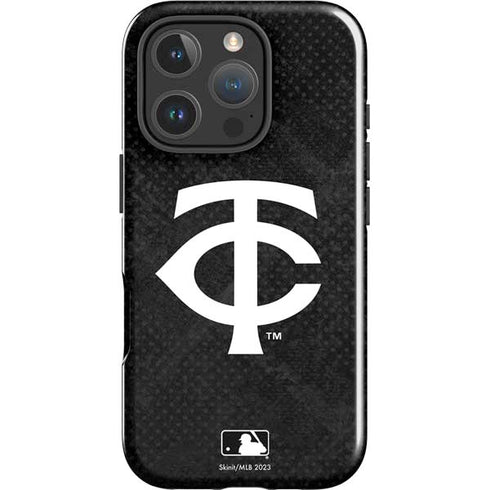 MLB Minnesota Twins Dark Wash iPhone 16 Pro Impact Case