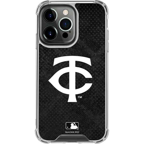 MLB Minnesota Twins Dark Wash iPhone 16 Pro Max Clear Case