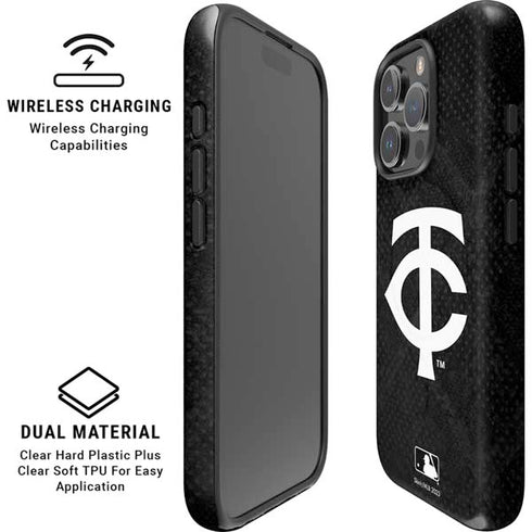 MLB Minnesota Twins Dark Wash iPhone 16 Pro Max Magsafe Impact Case