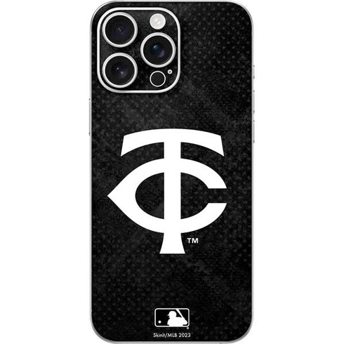 MLB Minnesota Twins Dark Wash iPhone 16 Pro Max Skin