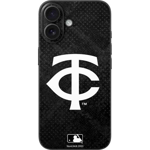MLB Minnesota Twins Dark Wash iPhone 16 Skin